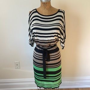 Trina Turk Women’s stripe tie dress SMALL